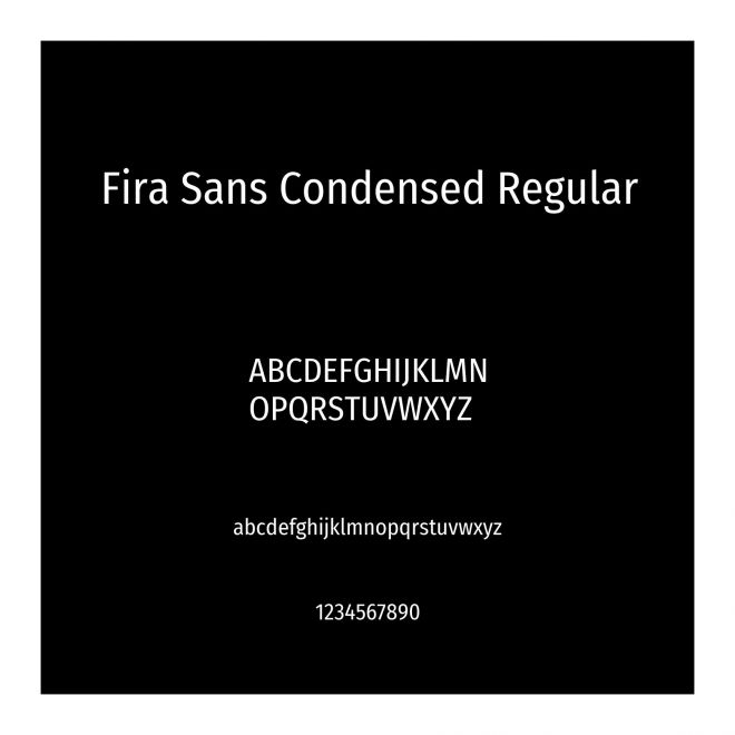 Fira Sans Condensed Regular