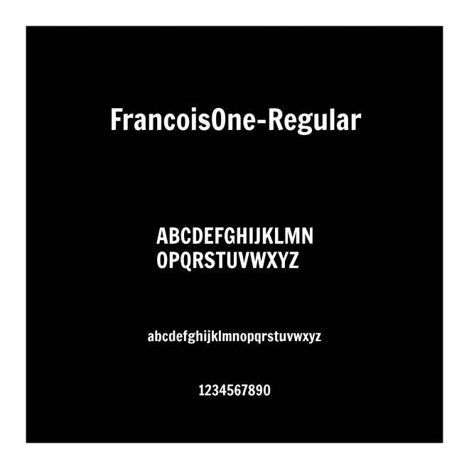 FrancoisOne-Regular