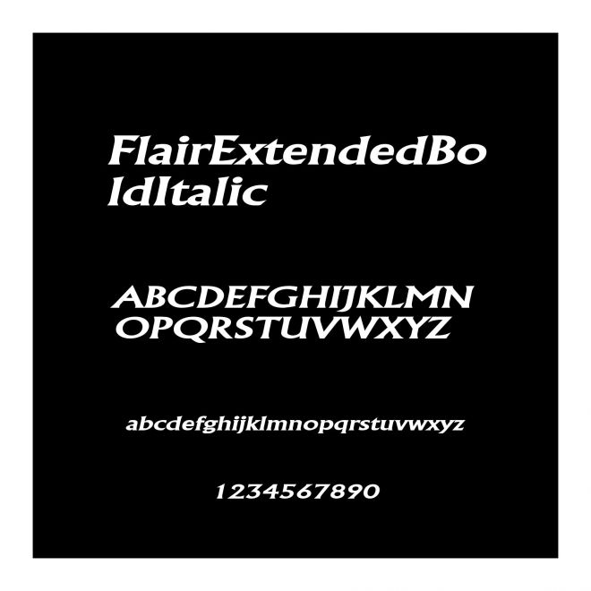 FlairExtendedBoldItalic