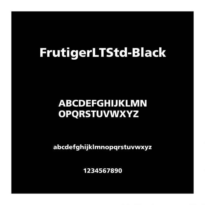 FrutigerLTStd-Black