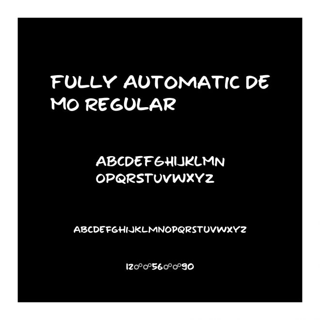 Fully Automatic DEMO Regular