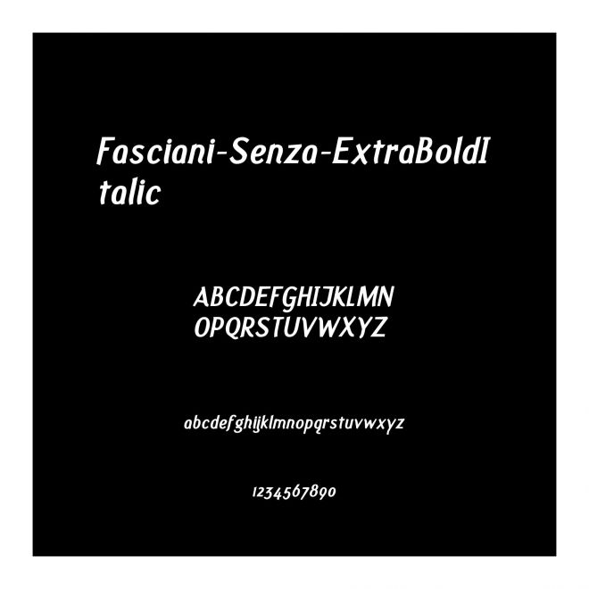 Fasciani-Senza-ExtraBoldItalic