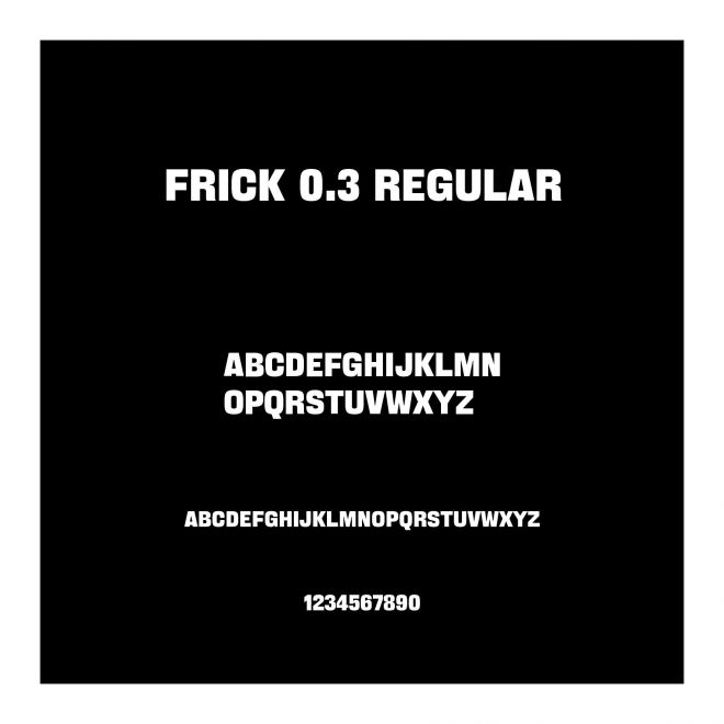 Frick 0.3 Regular