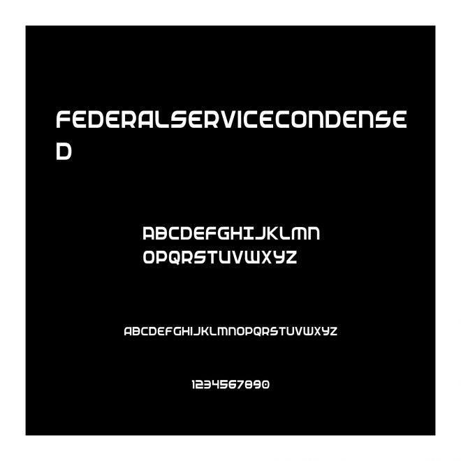 FederalServiceCondensed