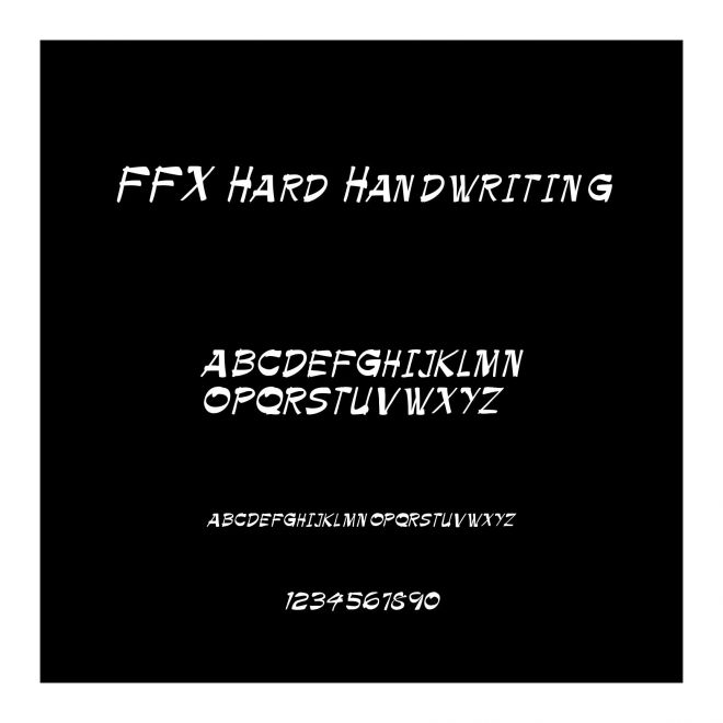 FFX Hard Handwriting