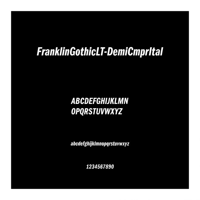 FranklinGothicLT-DemiCmprItal