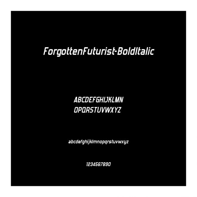 ForgottenFuturist-BoldItalic