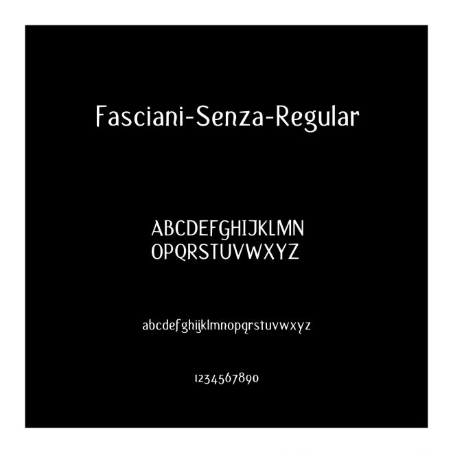 Fasciani-Senza-Regular