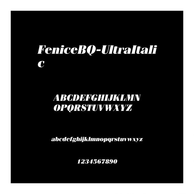 FeniceBQ-UltraItalic