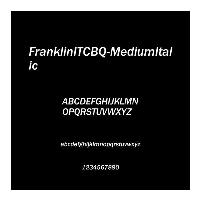 FranklinITCBQ-MediumItalic