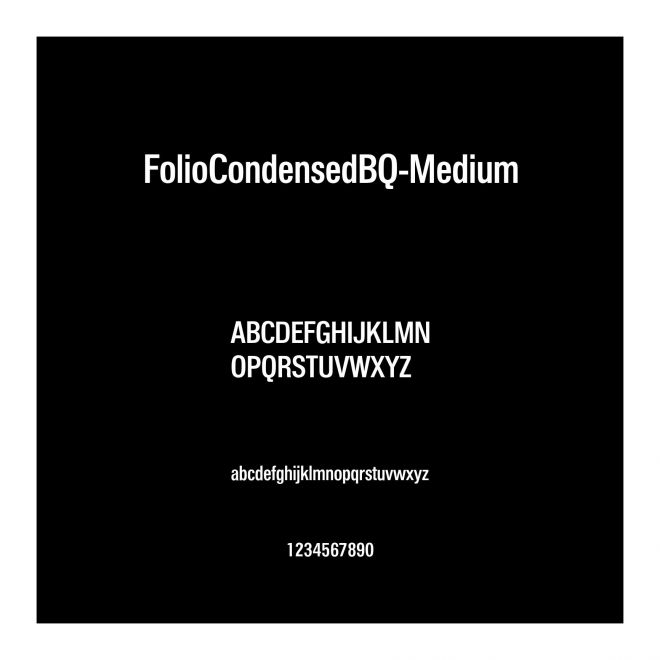 FolioCondensedBQ-Medium