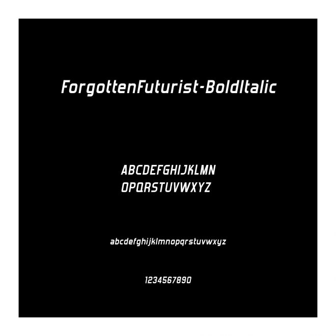 ForgottenFuturist-BoldItalic