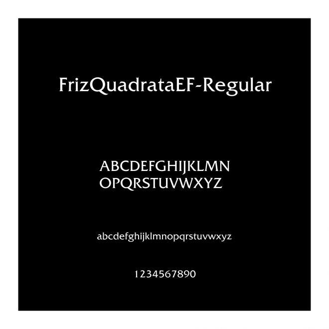 FrizQuadrataEF-Regular