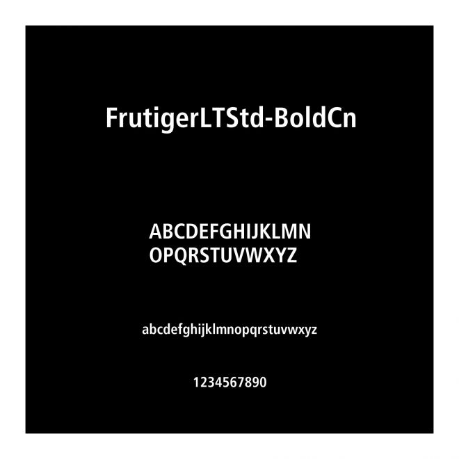 FrutigerLTStd-BoldCn