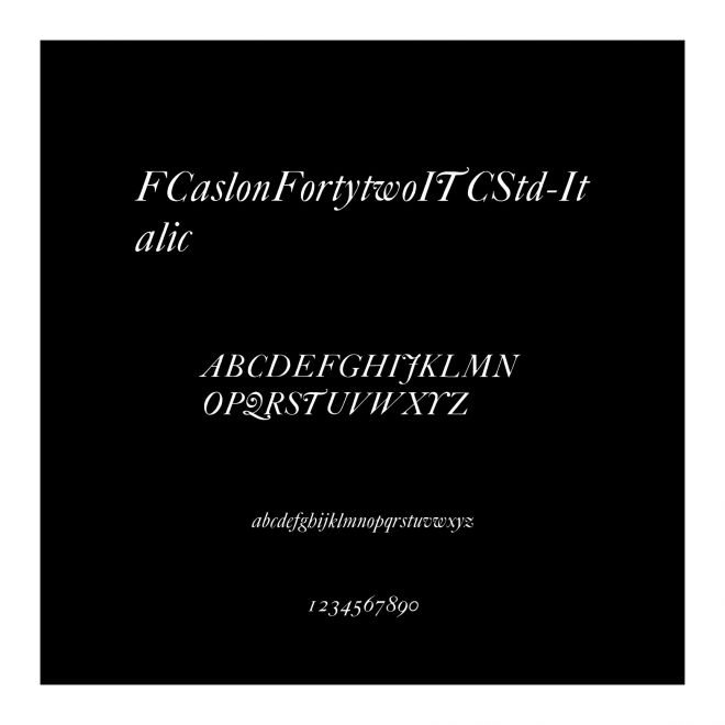 FCaslonFortytwoITCStd-Italic
