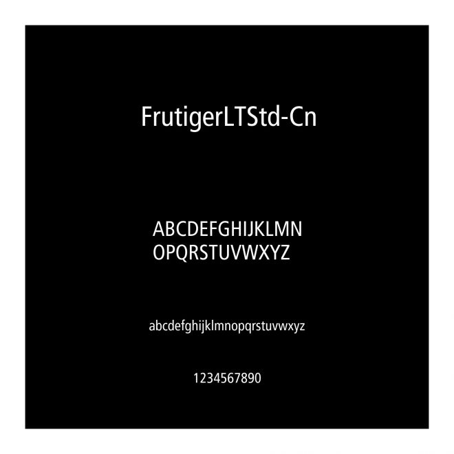FrutigerLTStd-Cn