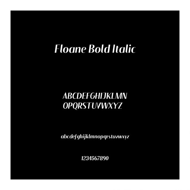 Floane Bold Italic