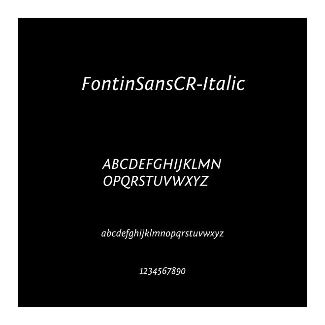 FontinSansCR-Italic