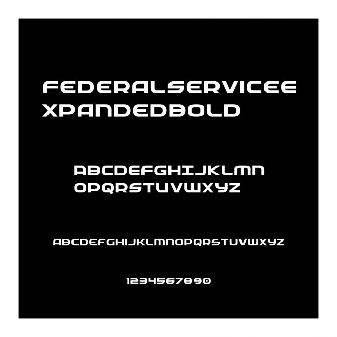 FederalServiceExpandedBold