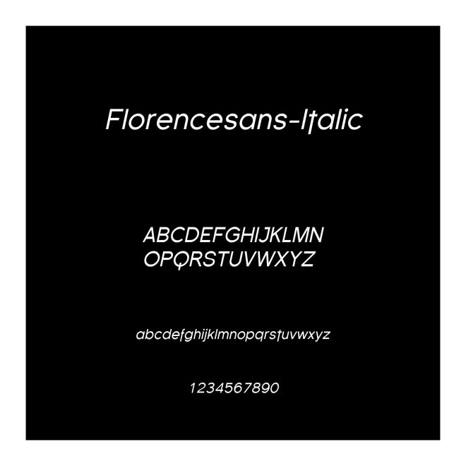 Florencesans-Italic