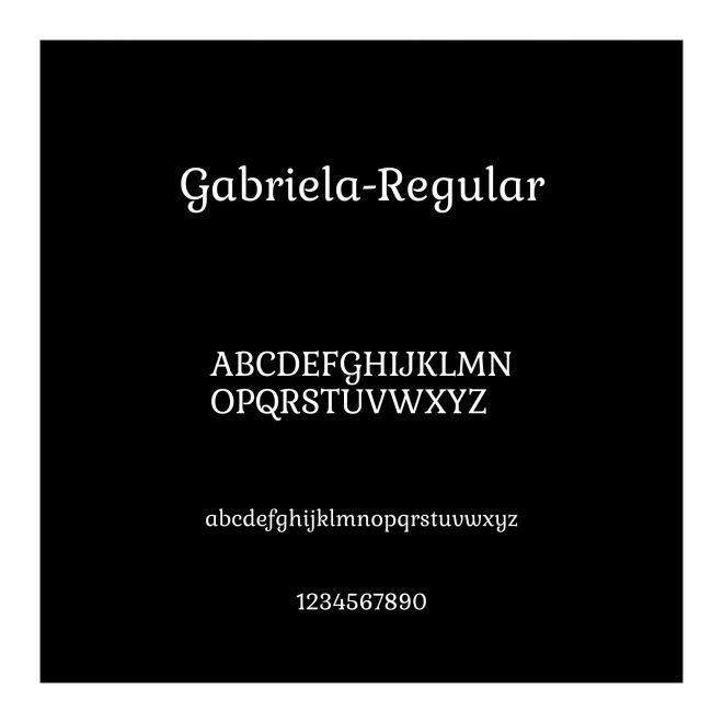 Gabriela-Regular