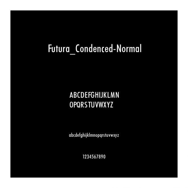 Futura_Condenced-Normal