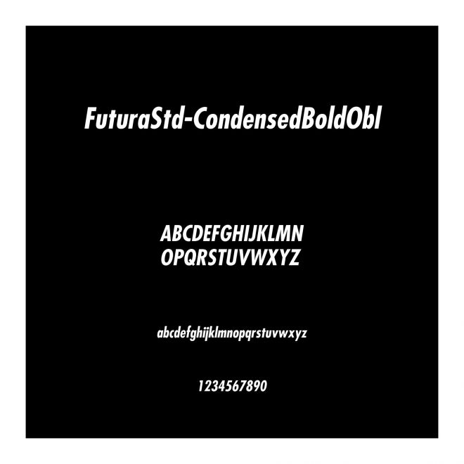 FuturaStd-CondensedBoldObl