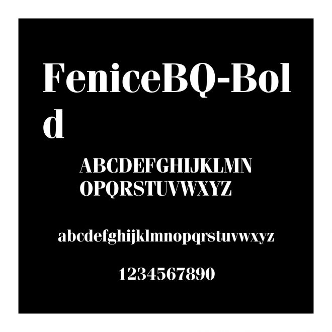 FeniceBQ-Bold