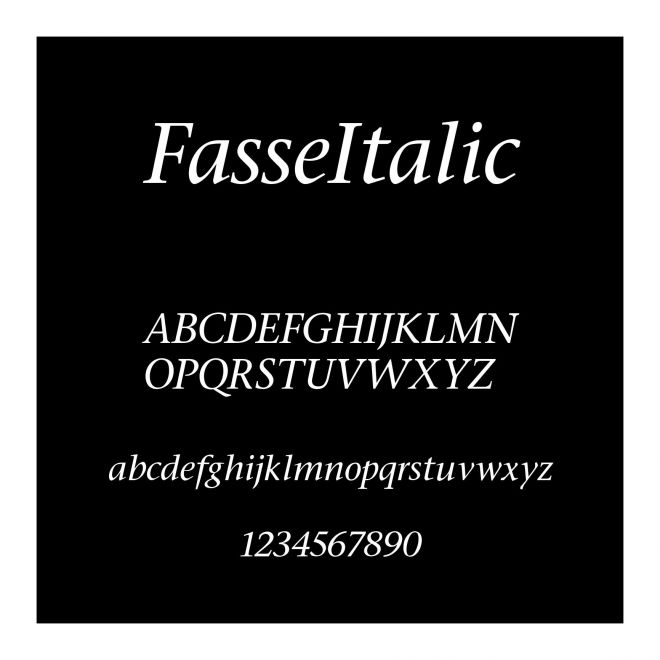 FasseItalic
