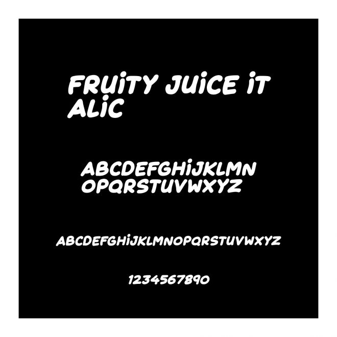 Fruity Juice Italic