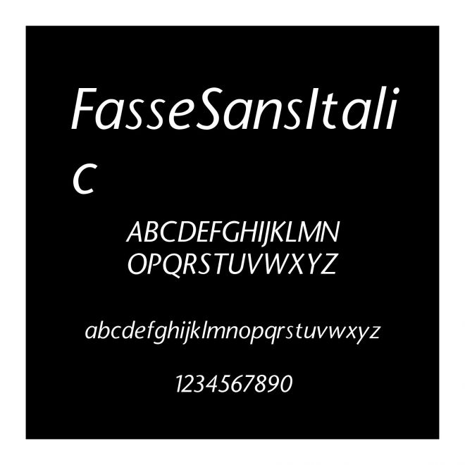 FasseSansItalic