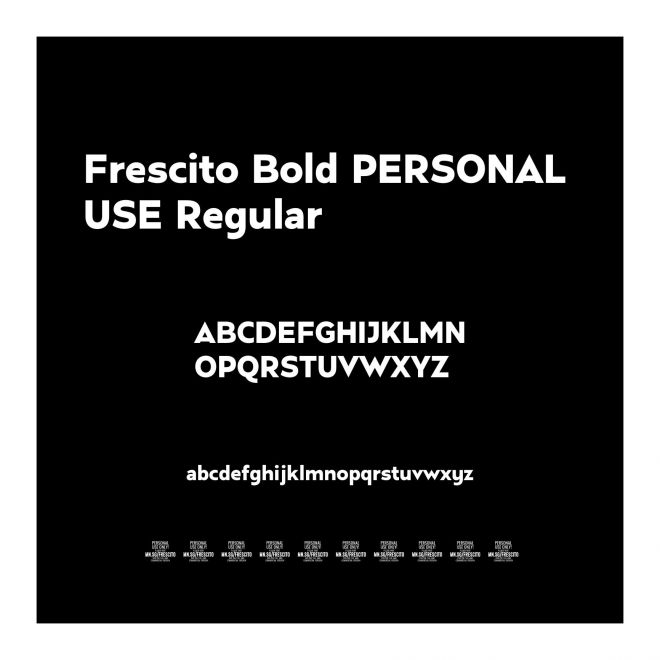 Frescito Bold PERSONAL USE Regular