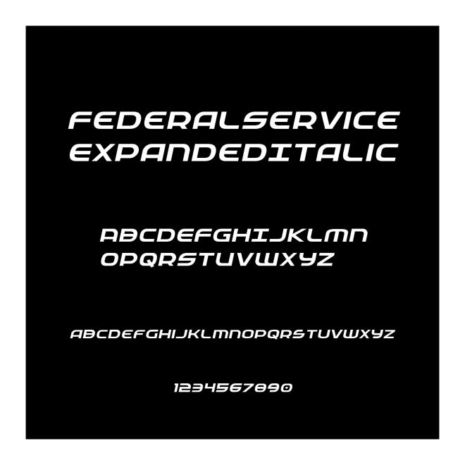 FederalServiceExpandedItalic