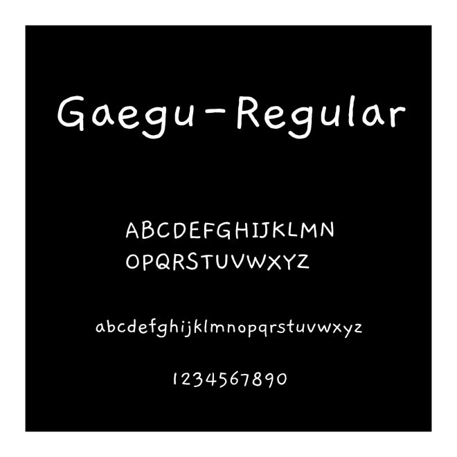 Gaegu-Regular