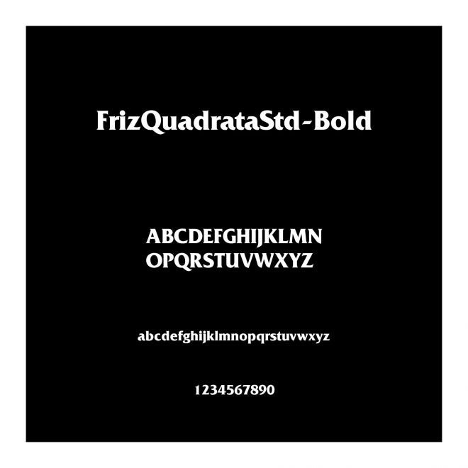 FrizQuadrataStd-Bold
