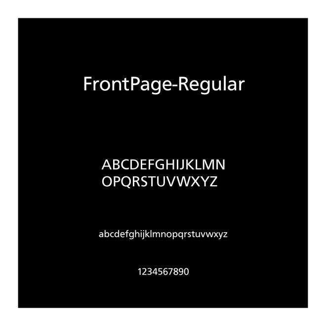 FrontPage-Regular