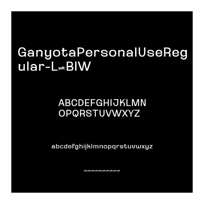 GanyotaPersonalUseRegular-L3BlW