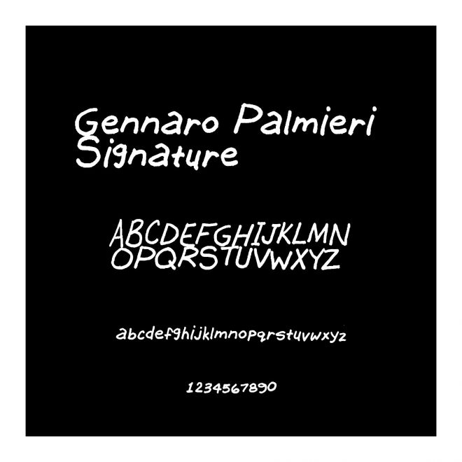 Gennaro Palmieri Signature