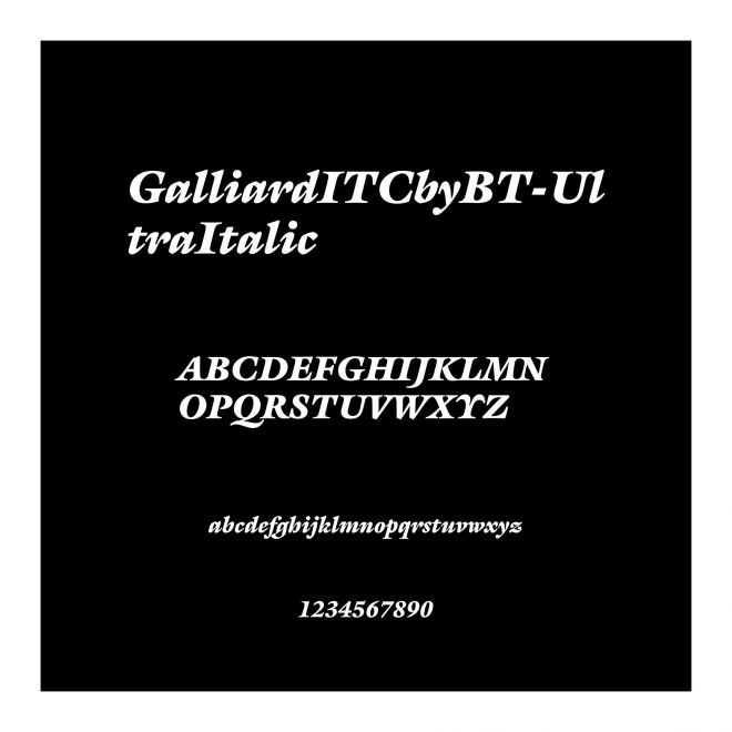 GalliardITCbyBT-UltraItalic