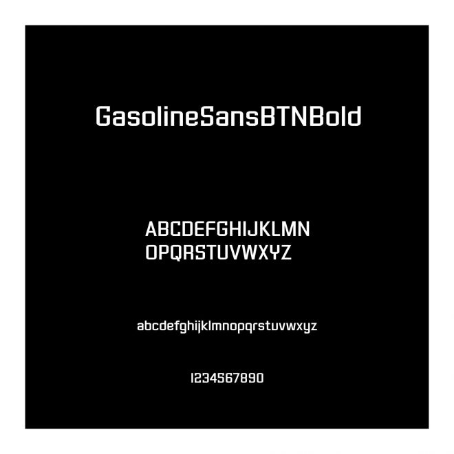 GasolineSansBTNBold