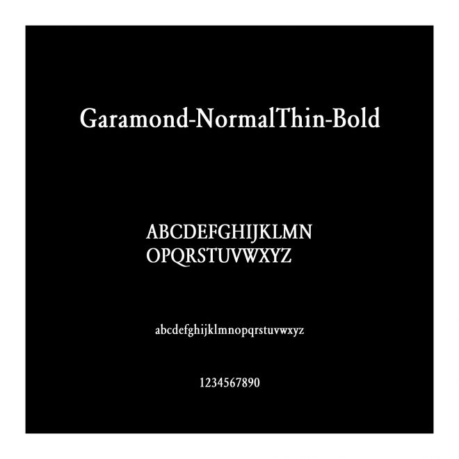 Garamond-NormalThin-Bold