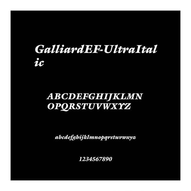 GalliardEF-UltraItalic
