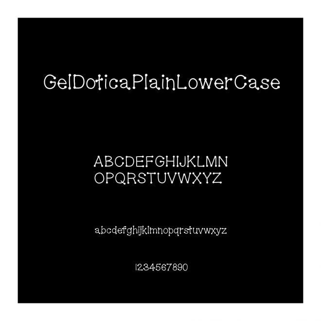 GelDoticaPlainLowerCase