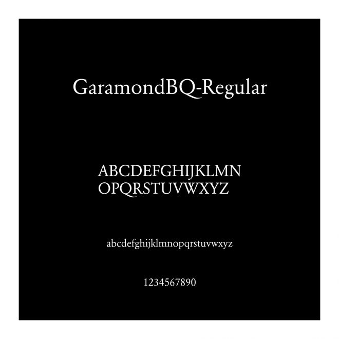 GaramondBQ-Regular
