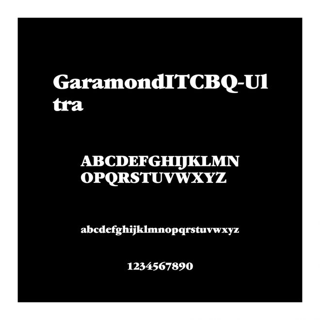 GaramondITCBQ-Ultra