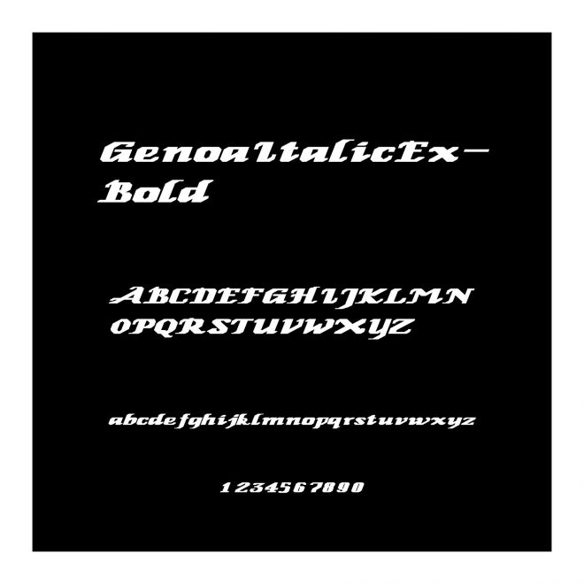 GenoaItalicEx-Bold