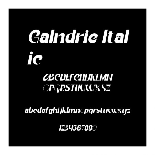 Galndrie Italic