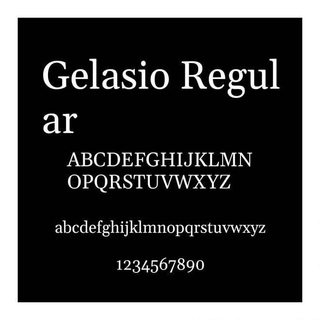 Gelasio Regular