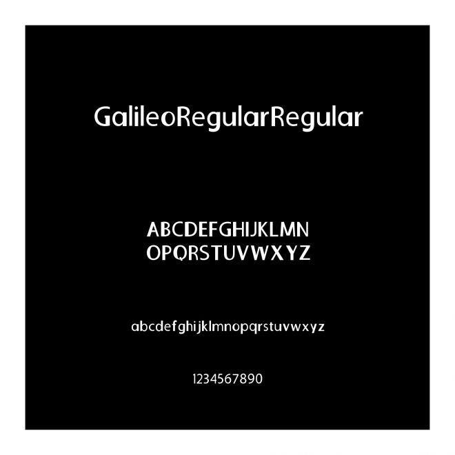GalileoRegularRegular