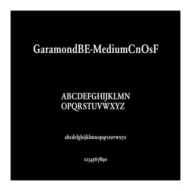 GaramondBE-MediumCnOsF
